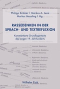 Cover: Rassedenken in der Sprach- und Textreflexion - Brill Deutschland
