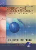 Cover: Operations Management - Pearson