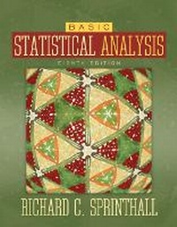 Enlarge image Cover: Basic Statistical Analysis - Pearson