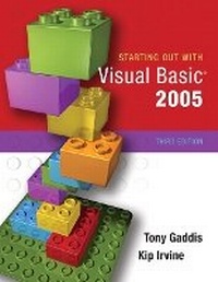Abbildung von: Starting Out with Visual Basic 2005 - Pearson