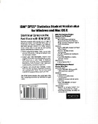 Enlarge image Cover: IBM (R) SPSS (R) Statistics Student Version 18.0 for Windows and Mac OS X - Pearson