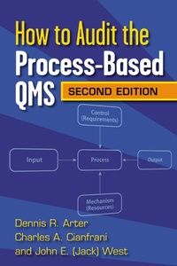 Abbildung von: How to Audit the Process-Based QMS - ASQ Quality Press