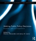 Cover: Making Public Policy Decisions - Routledge