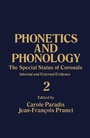 Cover: The Special Status of Coronals: Internal and External Evidence - Academic Press