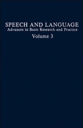 Cover: Speech and Language - Academic Press