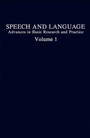 Cover: Speech and Language - Academic Press