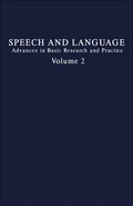 Cover: Speech and Language - Academic Press