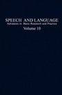 Cover: Speech and Language - Academic Press