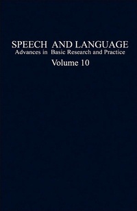 Enlarge image Cover: Speech and Language - Academic Press