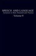 Cover: Speech and Language - Academic Press