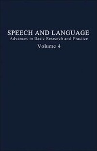 Abbildung von: Speech and Language: v. 4 - Academic Press
