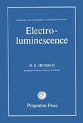 Cover: Electroluminescence - Elsevier