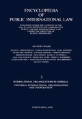 Cover: International Organizations in General Universal International Organizations and Cooperation - Elsevier