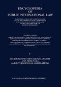 Cover: Decisions of International Courts and Tribunals and International Arbitrations - Elsevier