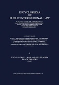 Cover: Use of Force &middot; War and Neutrality Peace Treaties (N-Z) - Elsevier