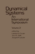 Cover: Dynamical Systems - Academic Press
