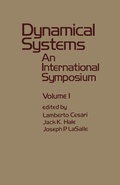 Cover: Dynamical Systems - Academic Press