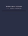 Cover: Norms of Word Association - Academic Press