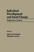 Cover: Individual Development and Social Change - Academic Press