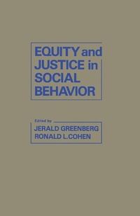 Enlarge image Cover: Equity and Justice in Social Behavior - Academic Press