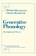 Cover: Generative Phonology - Academic Press