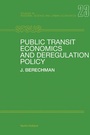 Cover: Public Transit Economics and Deregulation Policy - Elsevier