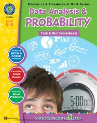 Enlarge image Cover: Data Analysis & Probability - Task & Drill Sheets - Classroom Complete Press