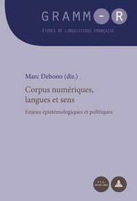 Abbildung von: Corpus numériques, langues et sens - Peter Lang Verlag