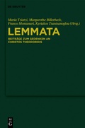 Cover: Lemmata - De Gruyter