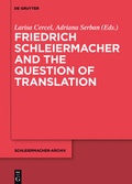 Cover: Friedrich Schleiermacher and the Question of Translation - De Gruyter