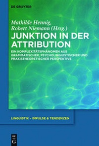 Abbildung von: Junktion in der Attribution - De Gruyter Mouton