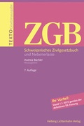Cover: Texto ZGB - Helbing & Lichtenhahn