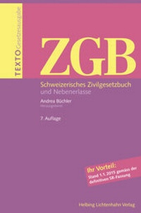 Enlarge image Cover: Texto ZGB - Helbing & Lichtenhahn