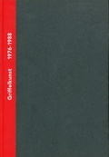 Cover: Griffelkunst - Verzeichnis der Editionen 1976-2000, Band I - Griffelkunst-Vereinigung Hamburg