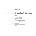 Cover: A Mother's Journey and Selected Photographs - Samuel Dorsky Museum of Art