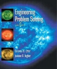 Enlarge image Cover: Engineering Problem Solving with C++ - Pearson