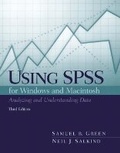 Cover: Using SPSS for the Windows and Macintosh - Pearson