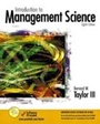 Cover: Introduction to Management Science - Prentice-Hall