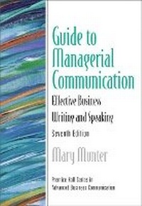 Enlarge image Cover: Guide to Managerial Communication (Guide to Business Communication Series) - Pearson
