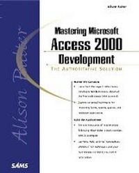 Abbildung von: Alison Balter's Mastering Microsoft Access 2000 Development - Sams Publishing