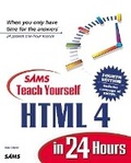 Cover: Sams Teach Yourself HTML 4 in 24 Hours - Sams Publishing