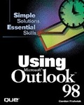 Cover: Using Microsoft Outlook 98 - Que Corporation,U.S.