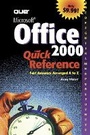 Cover: Microsoft Office 2000 Quick Reference - Que Corporation,U.S.