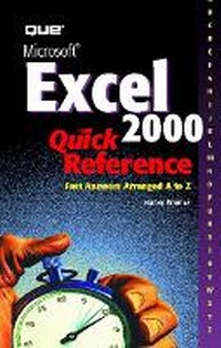 Enlarge image Cover: Microsoft Excel 2000 Quick Reference - Que Corporation,U.S.