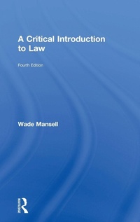 Enlarge image Cover: A Critical Introduction to Law - Routledge