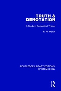 Enlarge image Cover: Truth & Denotation - Routledge