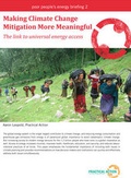 Cover: Making Climate Change Mitigation More Meaningful - Practical Action Publishing