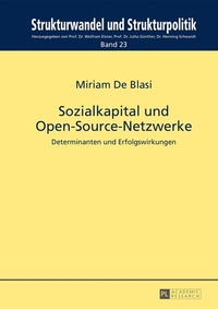 Abbildung von: Sozialkapital und Open-Source-Netzwerke - Peter Lang Verlag