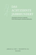 Cover: Das achtzehnte Jahrhundert 39/1 - Wallstein
