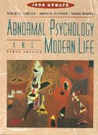 Abbildung von: Abnormal Psychology and Modern Life, 1998 Update - Pearson
